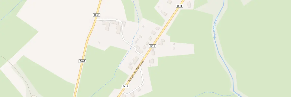 Plan du 15 Rte de Boussac à Clugnat