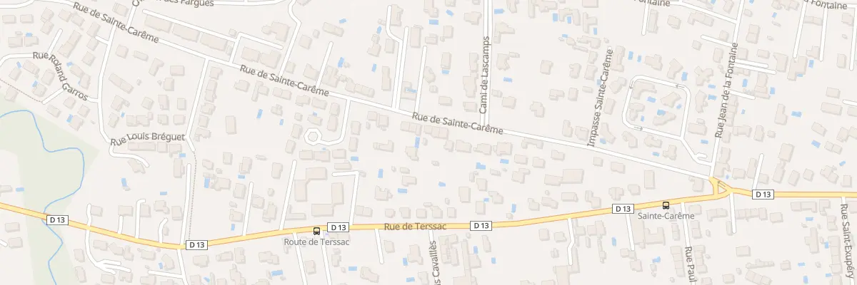 Plan du 44 Rue Sainte-Carême à Albi