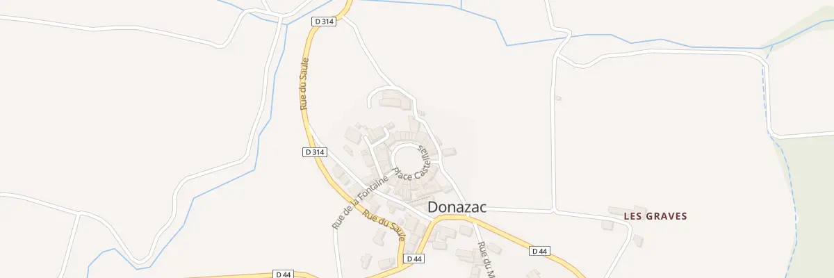 Plan du 38 Le Village à Donazac