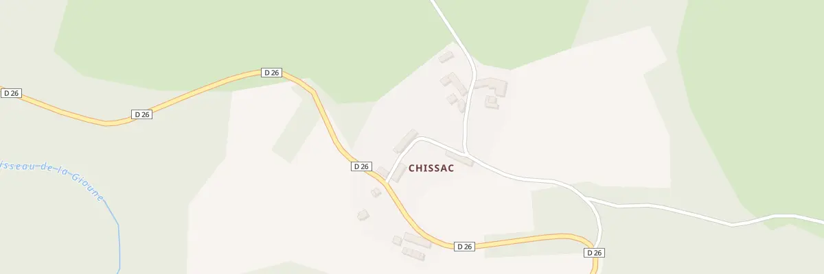 Plan du 5105 Chissac à Gioux