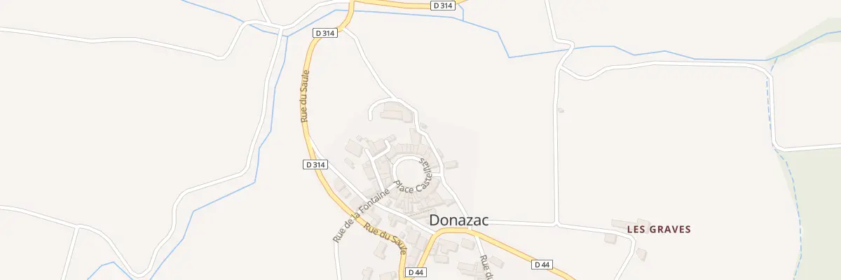 Plan du 2 Le Village à Donazac