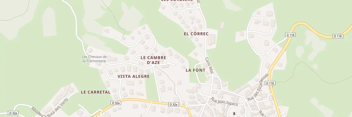 Plan du 5001 Lot Cambre d’Aze à La Llagonne
