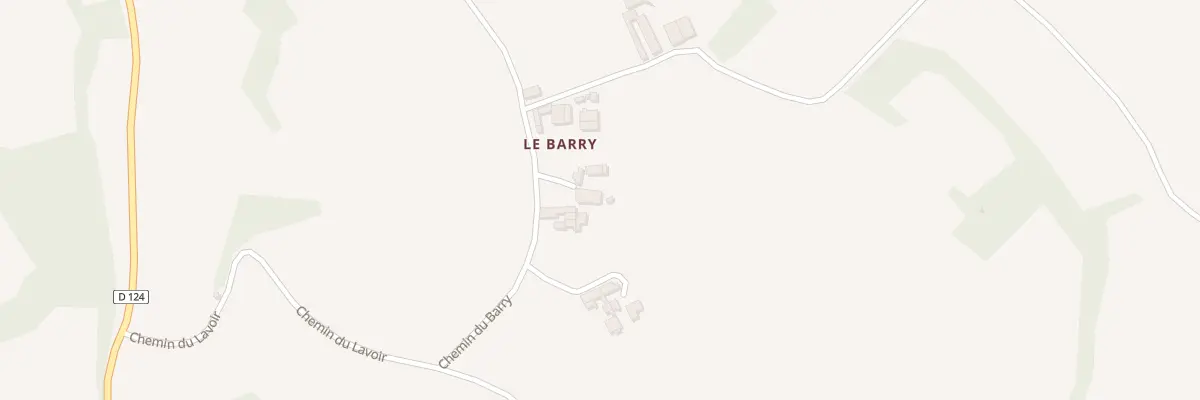 Plan du 180 Che du Barry à Carlus