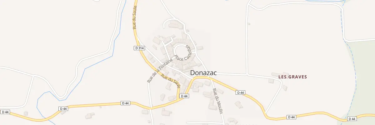 Plan du 16 Le Village à Donazac