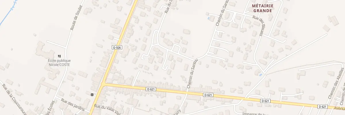 Plan du 3 Rue du Lauragais à Soual