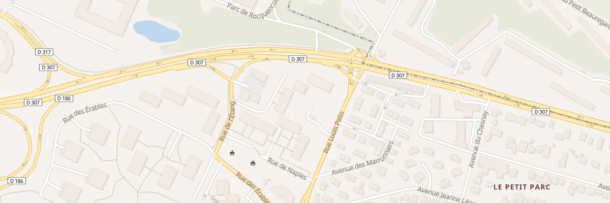 Plan du 6 All Pauline au Chesnay-Rocquencourt