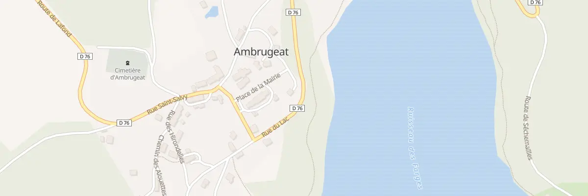 Plan du 5017 Le Bourg à Ambrugeat