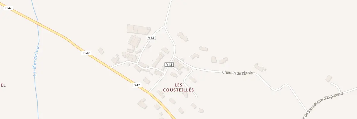 Plan du 2 Chem de l’École à Lautrec