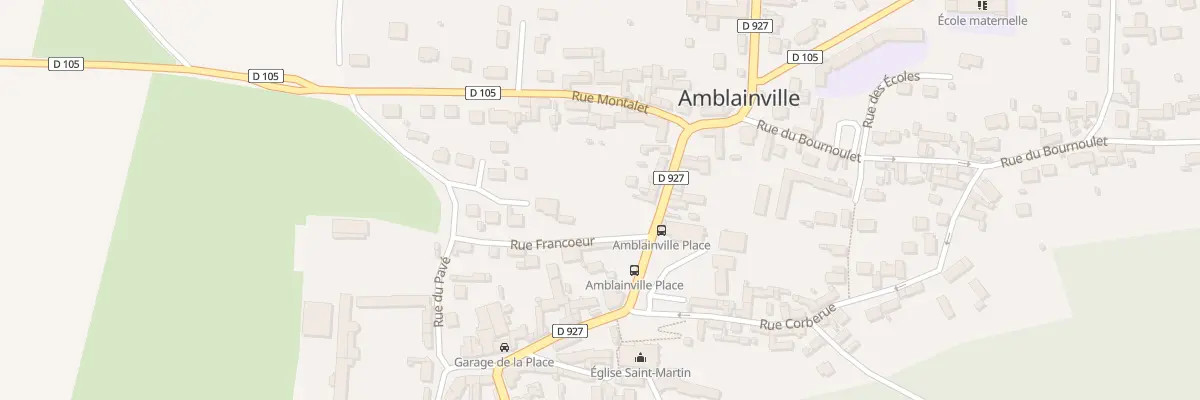 Plan du Village à Amblainville
