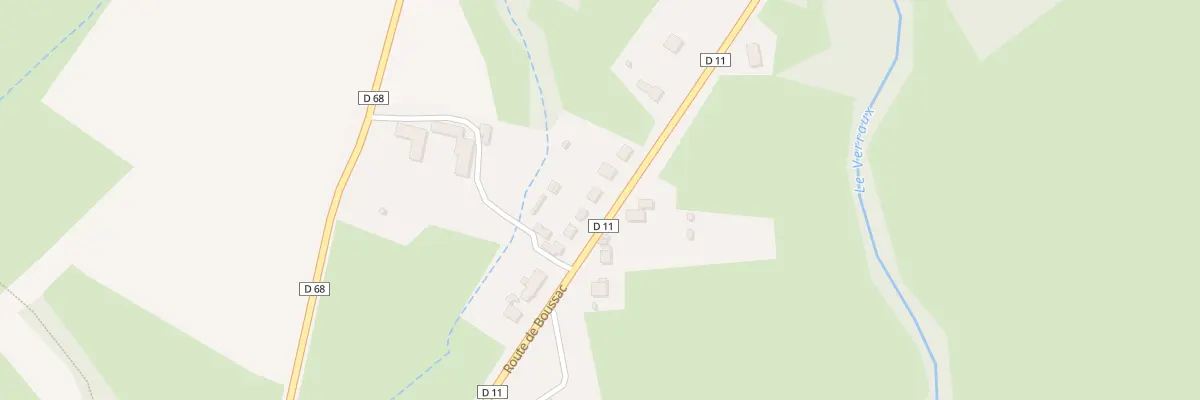 Plan du 19 Rte de Boussac à Clugnat