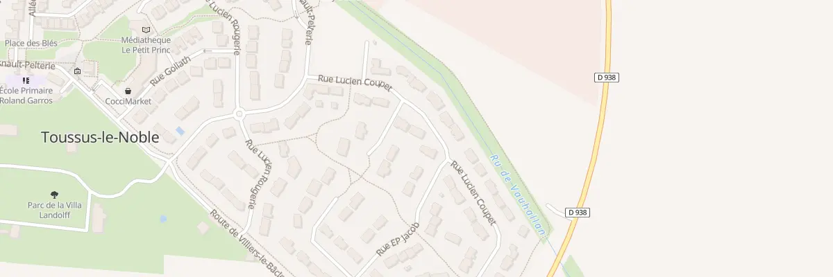Plan du 16 Rue Lucien Coupet à Toussus-le-Noble
