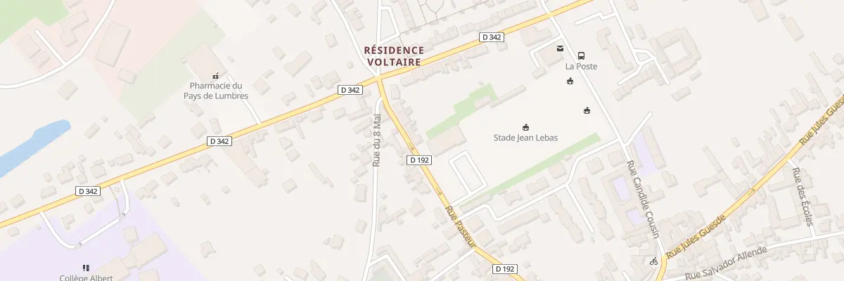 Plan du 24 Rue Pasteur à Lumbres