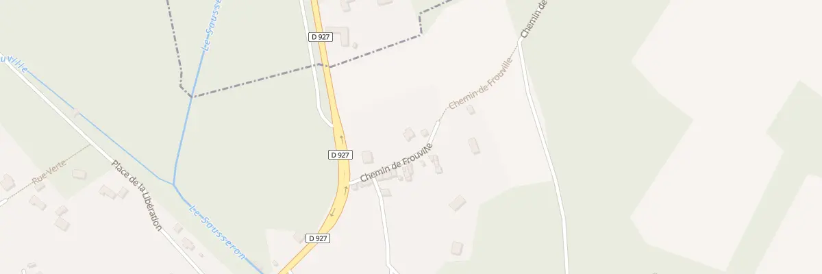 Plan du 1 Che de Frouville à Vallangoujard