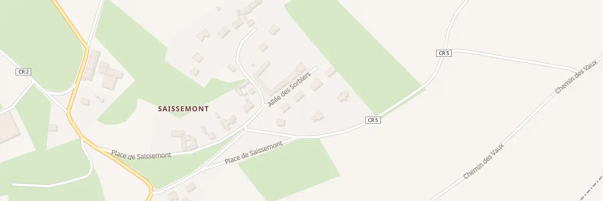 Plan du 2 All des Sorbiers à Saisseval