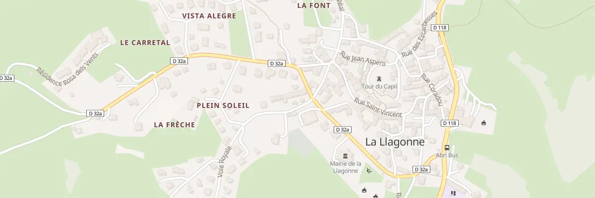 Plan du 6 Voie Royale à La Llagonne