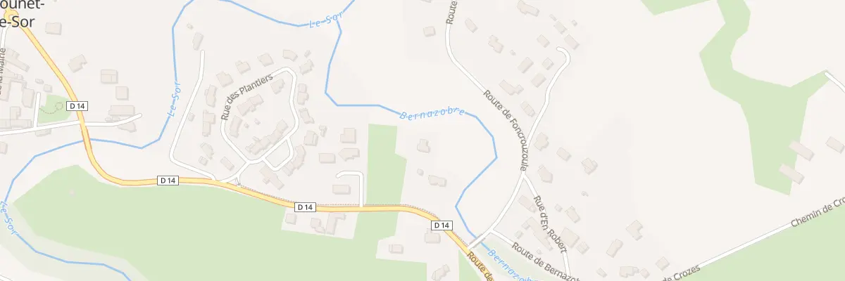 Plan du 61 Rte de Soual à Cambounet-sur-le-Sor