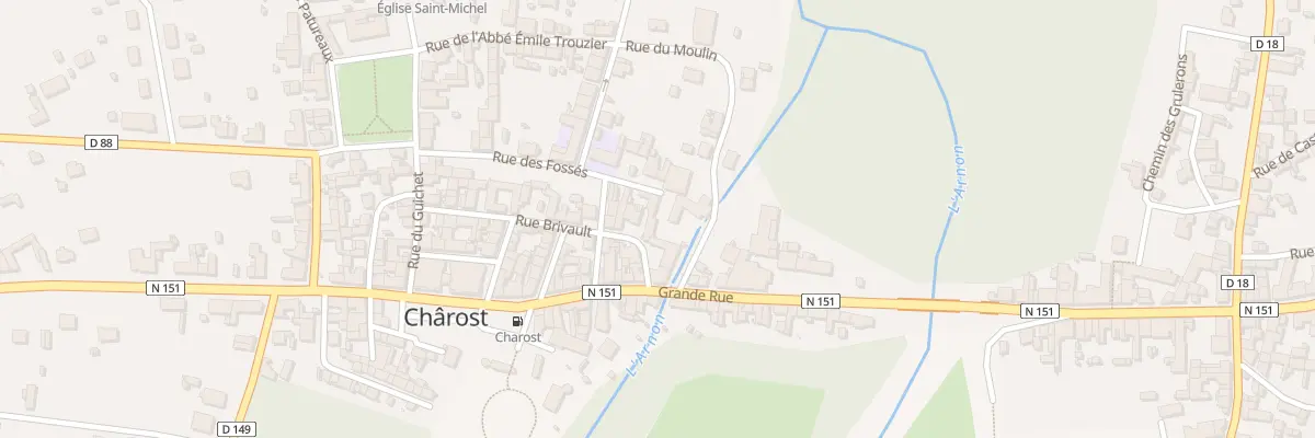 Plan du 6 Rue Brivault à Chârost