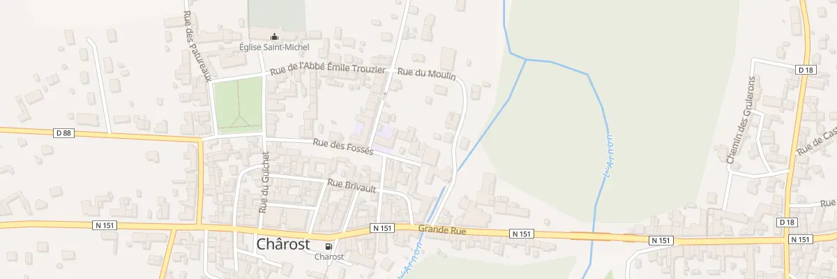 Plan du 17 Rue des Fossés à Chârost