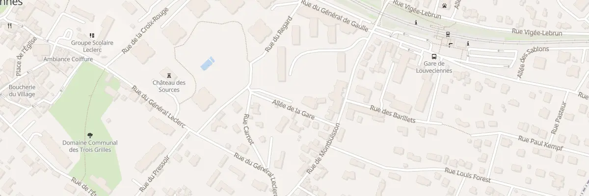 Plan du 3 All de la Gare à Louveciennes