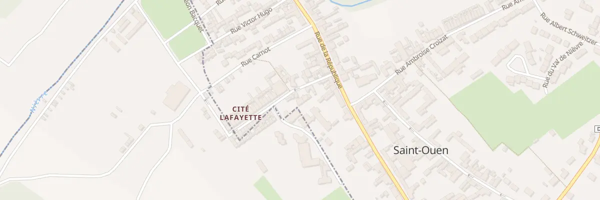 Plan du 3 Rue Lafayette à Saint-Ouen