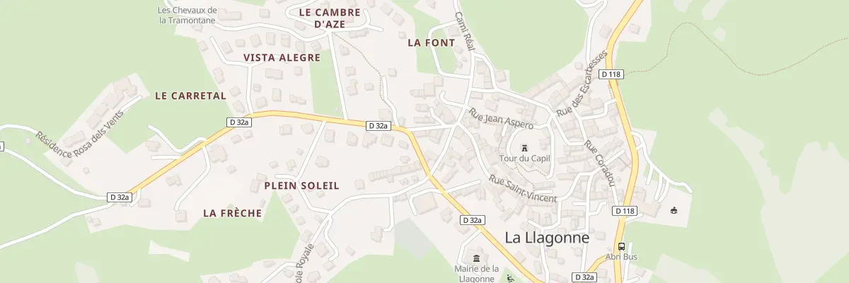 Plan du 34 Prom du Pre de la Ville à La Llagonne