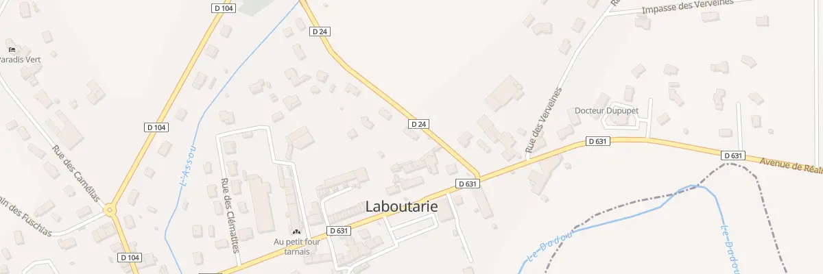 Plan du 9 Rue du Petit Pont à Laboutarie