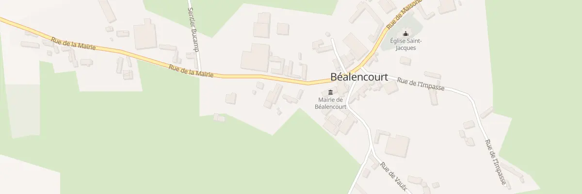 Plan du 26 Rue de la Mairie à Béalencourt