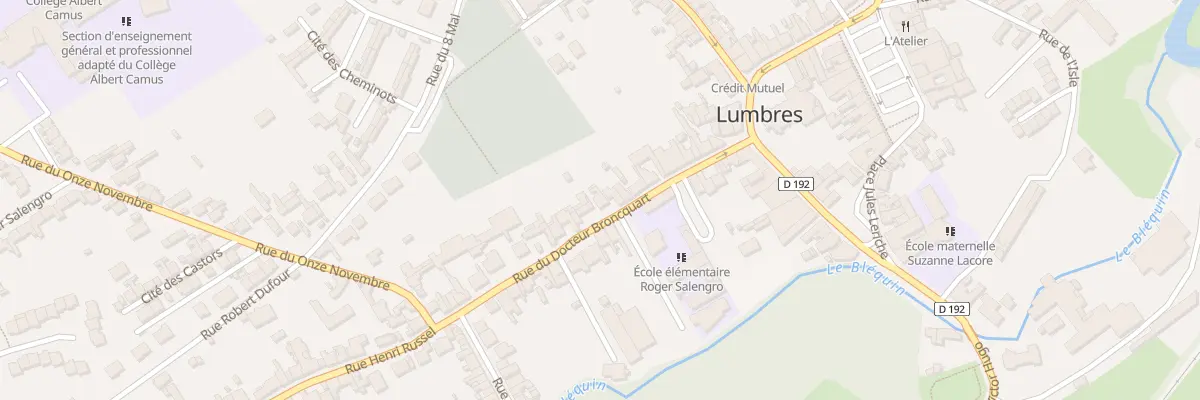 Plan du 30 Rue du Docteur Broncquart à Lumbres