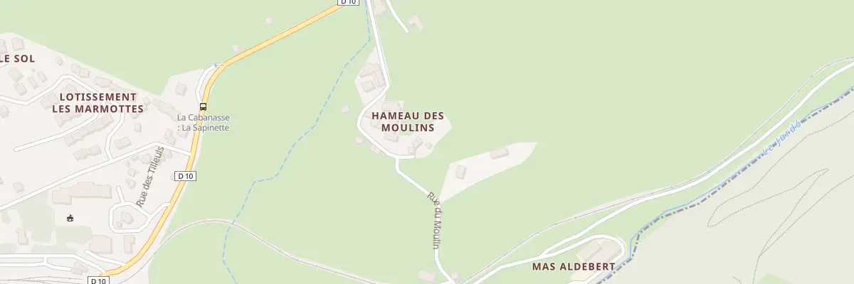Plan du 88 Las Moulines à La Cabanasse