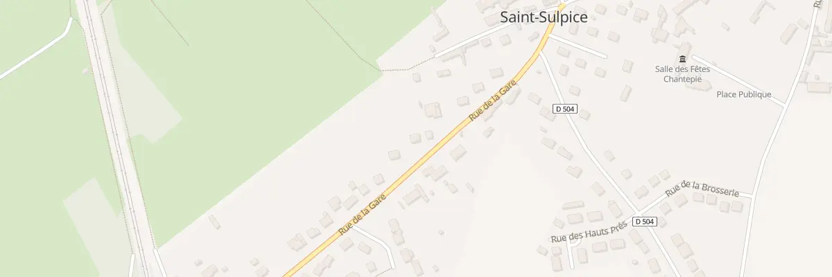Plan du 10 Rue de la Gare à Saint-Sulpice