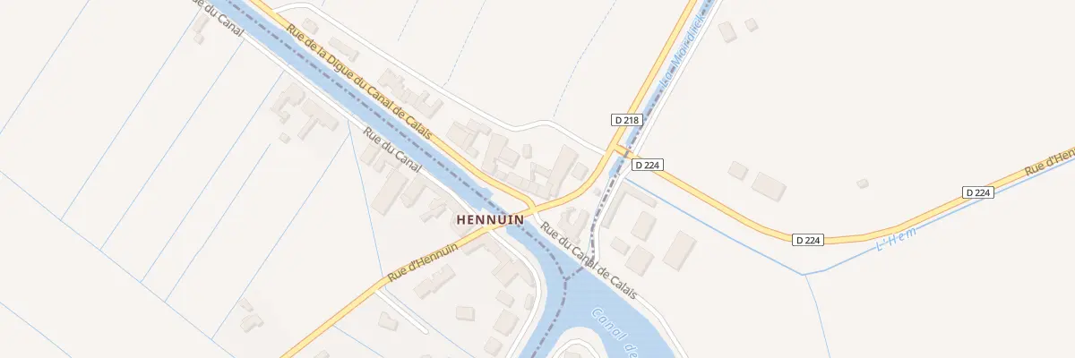 Plan du 3 Rue La Digue Canal de Calais à Saint-Folquin