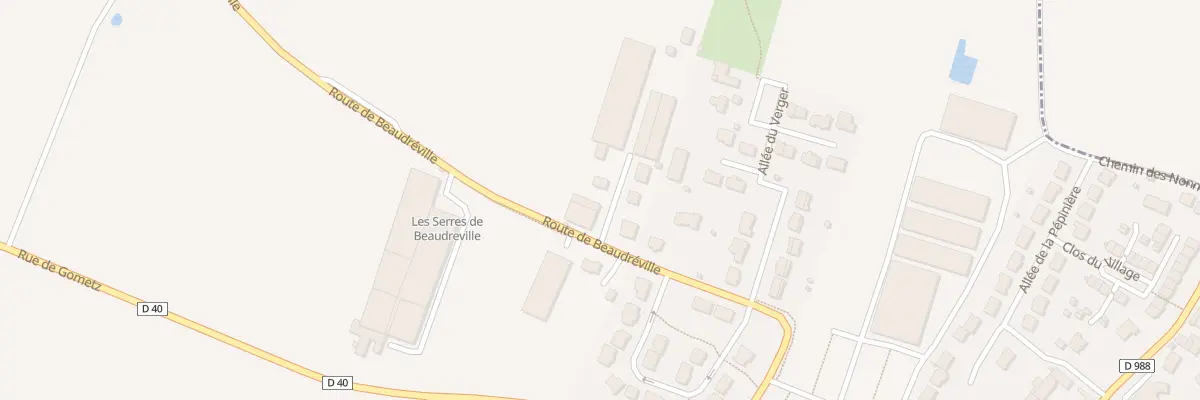 Plan du 40 Rte de Beaudreville à Gometz-la-Ville