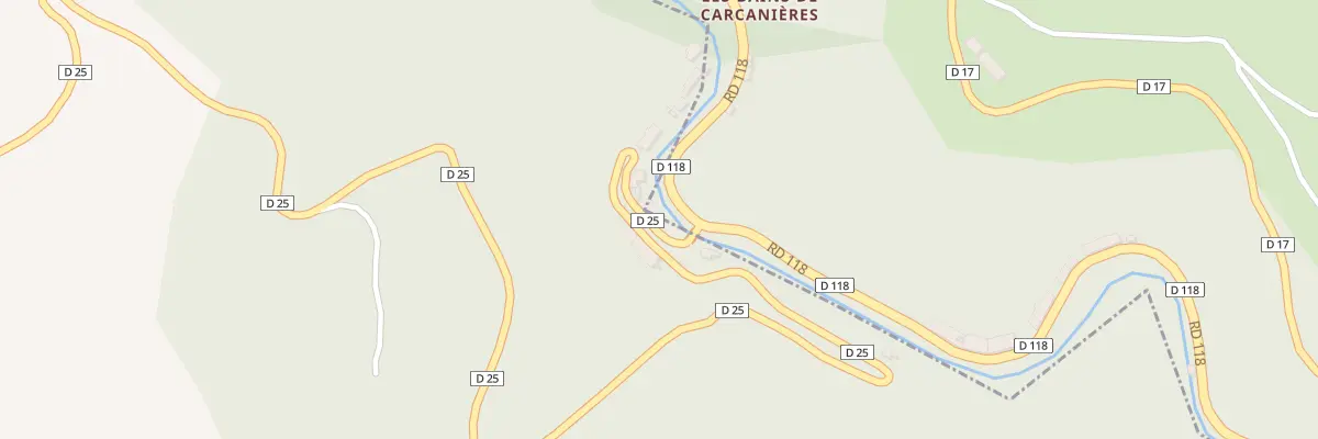 Plan du 4 Rte Departementale 025 à Carcanières