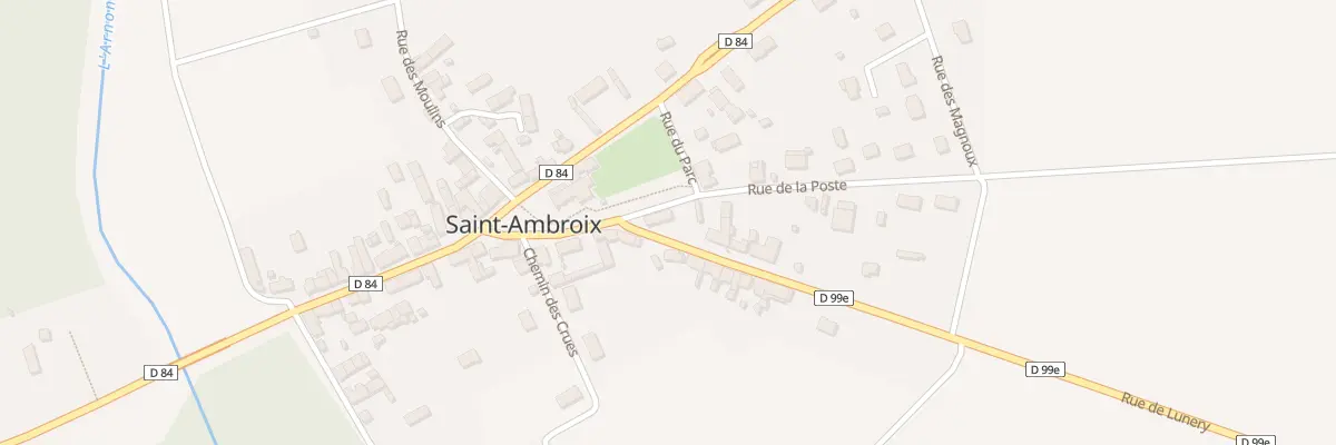 Plan du 1 Rue de Lunery à Saint-Ambroix