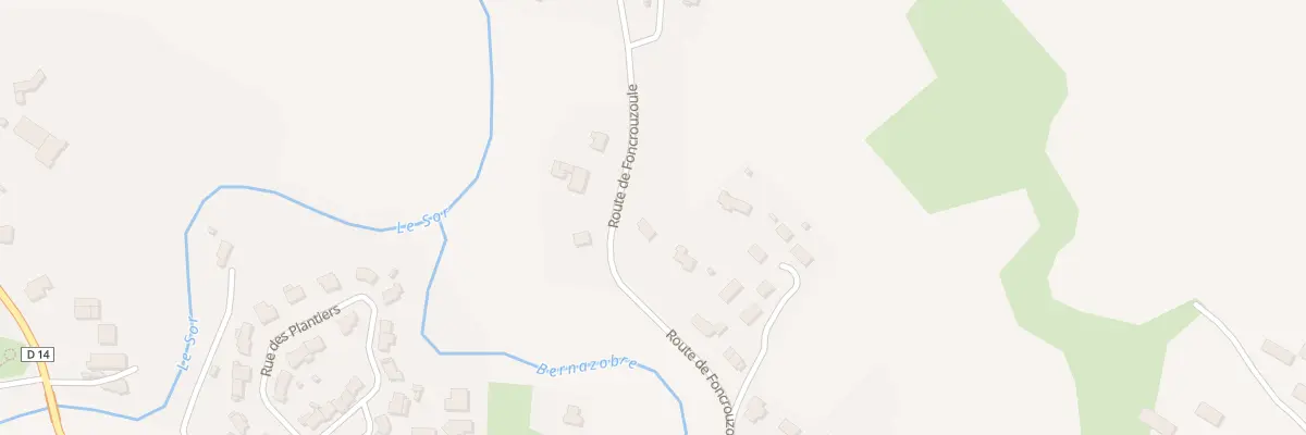 Plan du 36 Rte de Foncrouzoule à Cambounet-sur-le-Sor