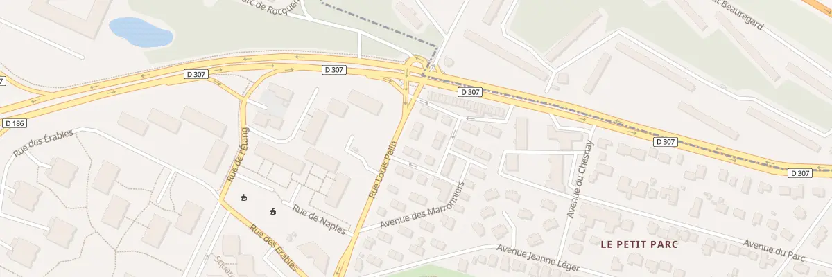Plan du 14 Rue Louis Pelin au Chesnay-Rocquencourt