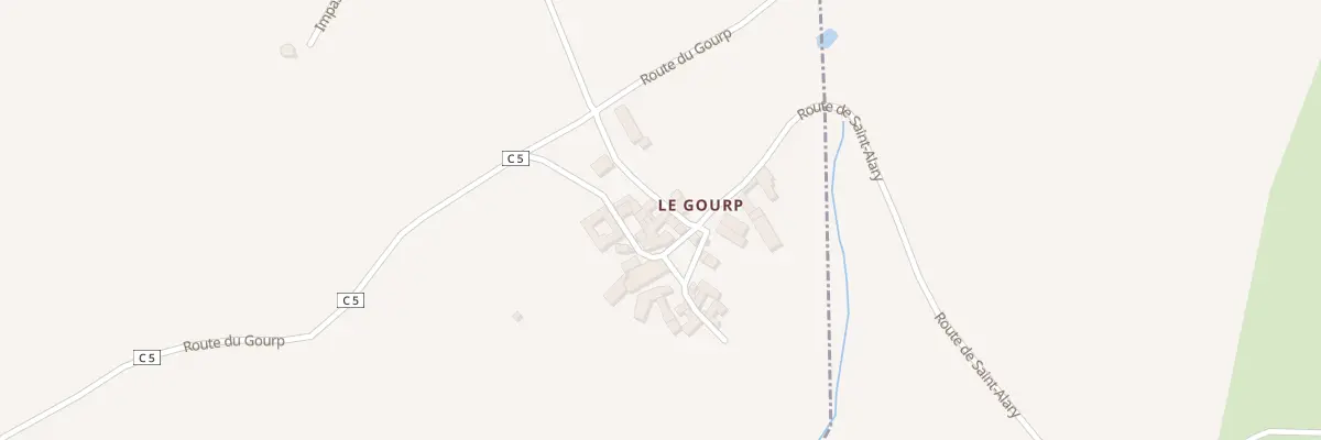 Plan du 5070 Le Gourp à Montirat