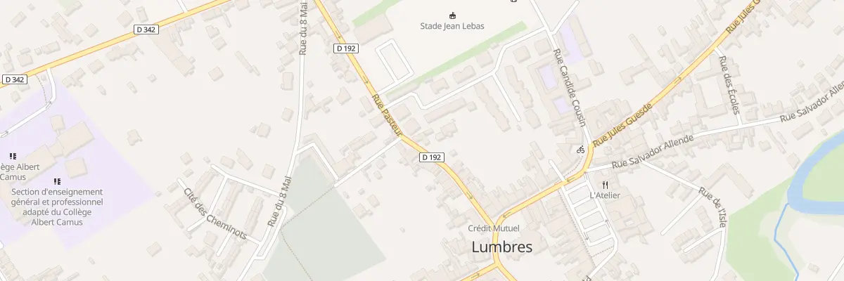 Plan du 18 Rue Pasteur à Lumbres