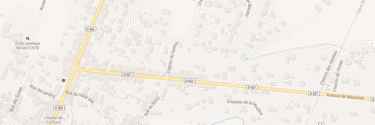 Plan du 47 Av de Mazamet à Soual