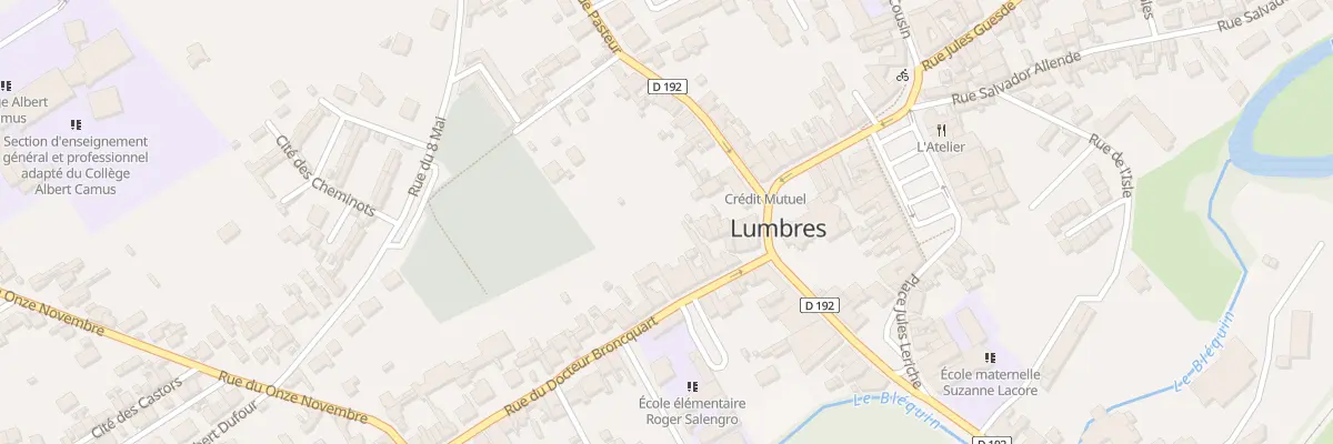 Plan du 16 Rue du Docteur Broncquart à Lumbres