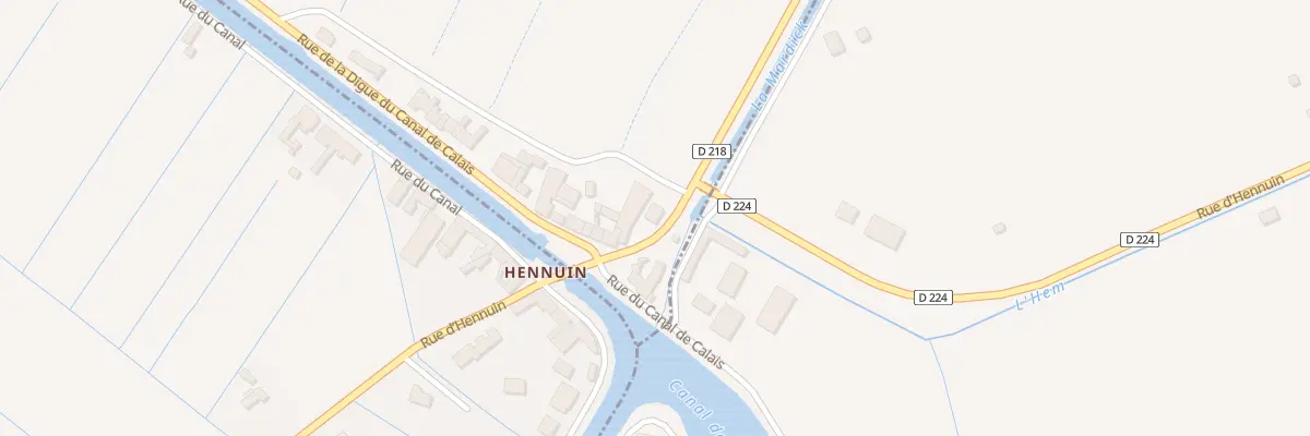 Plan du 5591 Rue La Digue Canal de Calais à Saint-Folquin