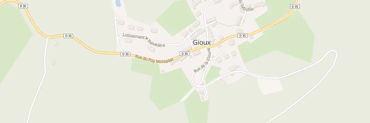Plan du 4 Rue du Puy Montadet à Gioux