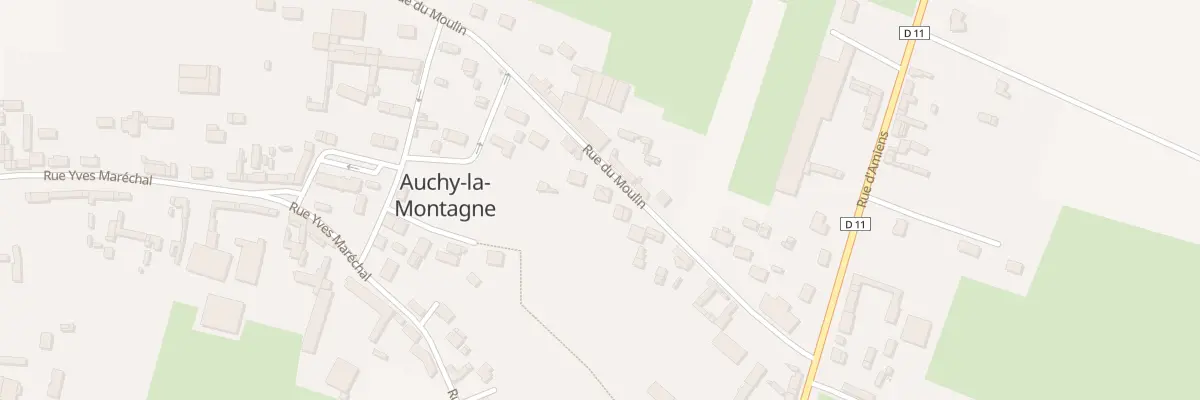 Plan du 13 Rue du Moulin à Auchy-la-Montagne