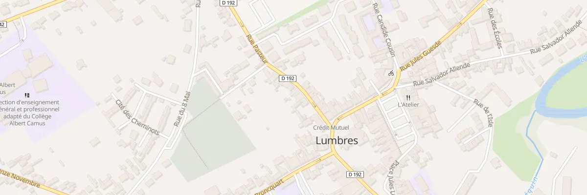 Plan du 15 Rue Pasteur à Lumbres