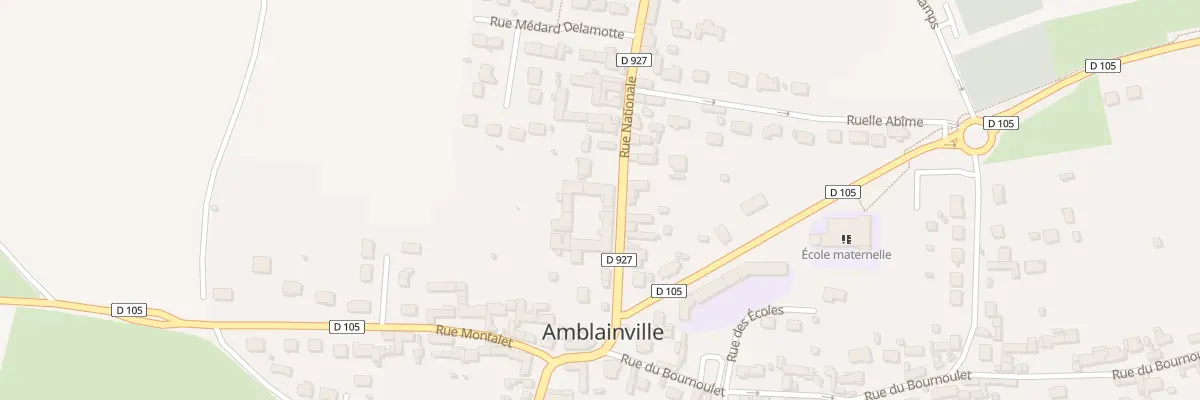 Plan du 83 Rue Nationale à Amblainville
