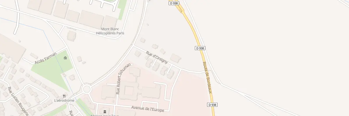 Plan de Orsigny à Toussus-le-Noble