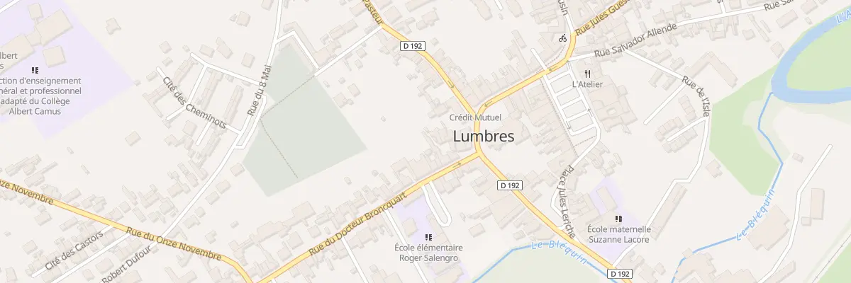 Plan du 14 Rue du Docteur Broncquart à Lumbres