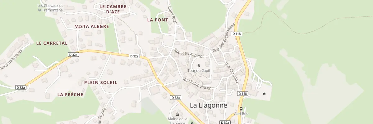Plan du 72 Le Village à La Llagonne