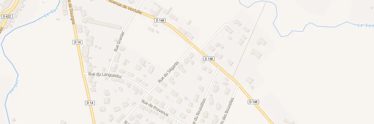 Plan du 3 Rue du Ségarès à Soual