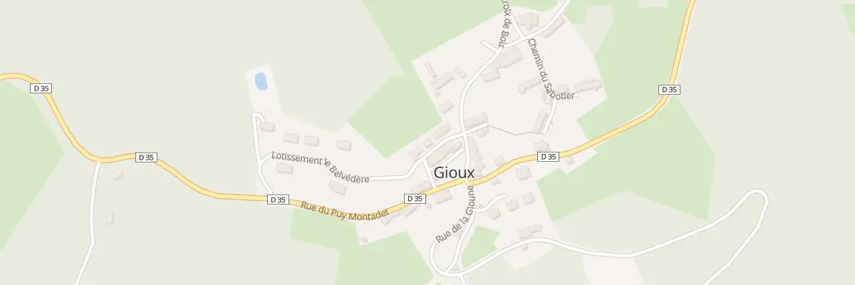 Plan du 5 All des Écoliers à Gioux